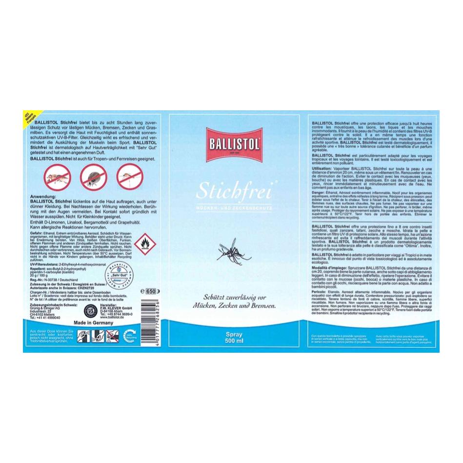 Ballistol Stichfrei Mückenschutz Pumpspray