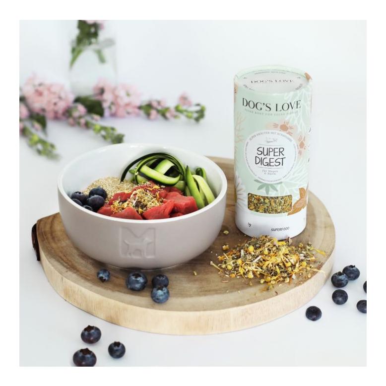 Dog's Love Aliment complémentaire pour chien Herbes Super-Digest pour l'estomac et l'intestin