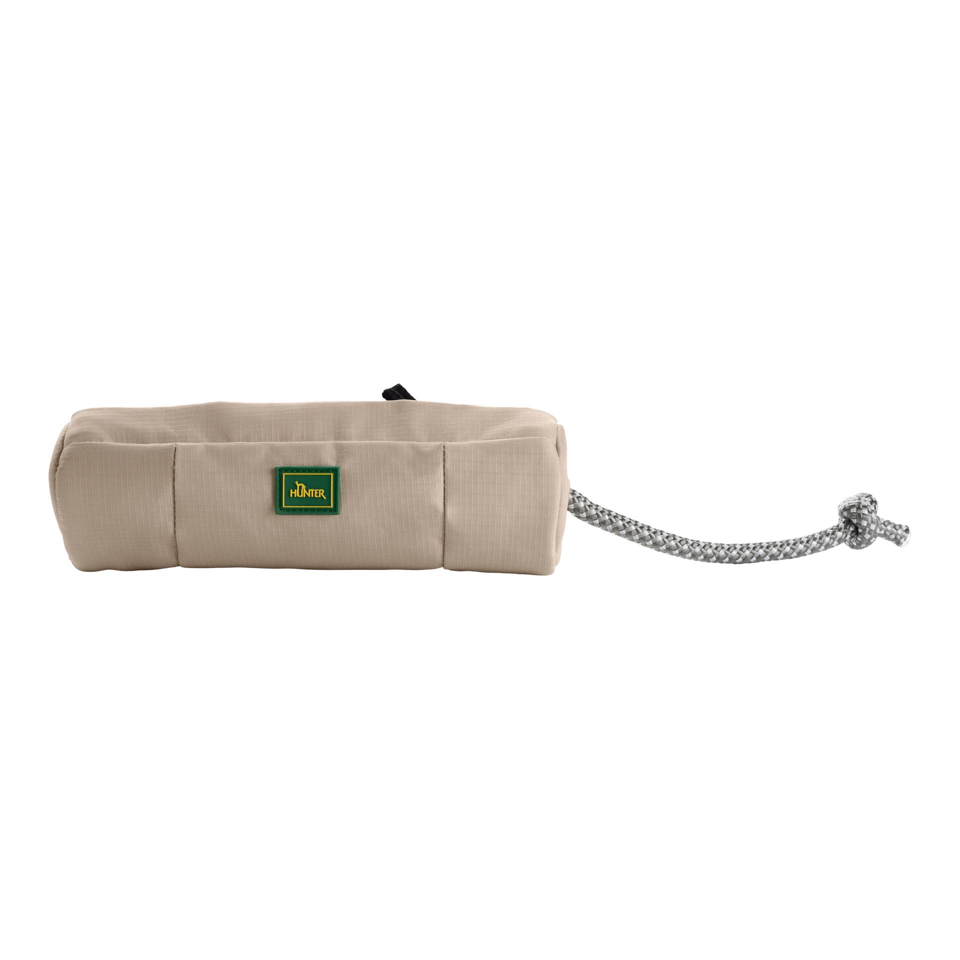 Hunter Dummy Trainer Snack mit Seil Taupe