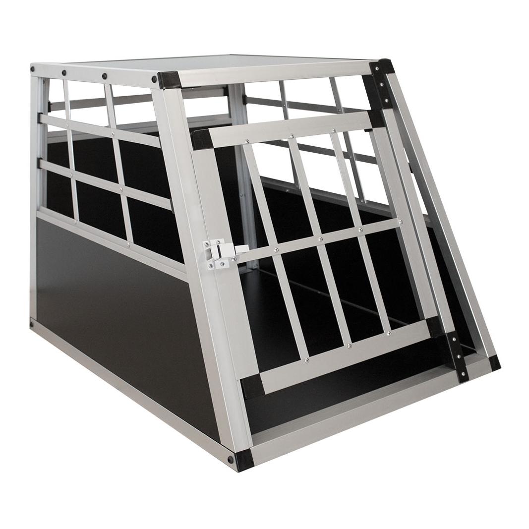 Hauptner Hundetransportbox aus Aluminium Grösse M Schwarz