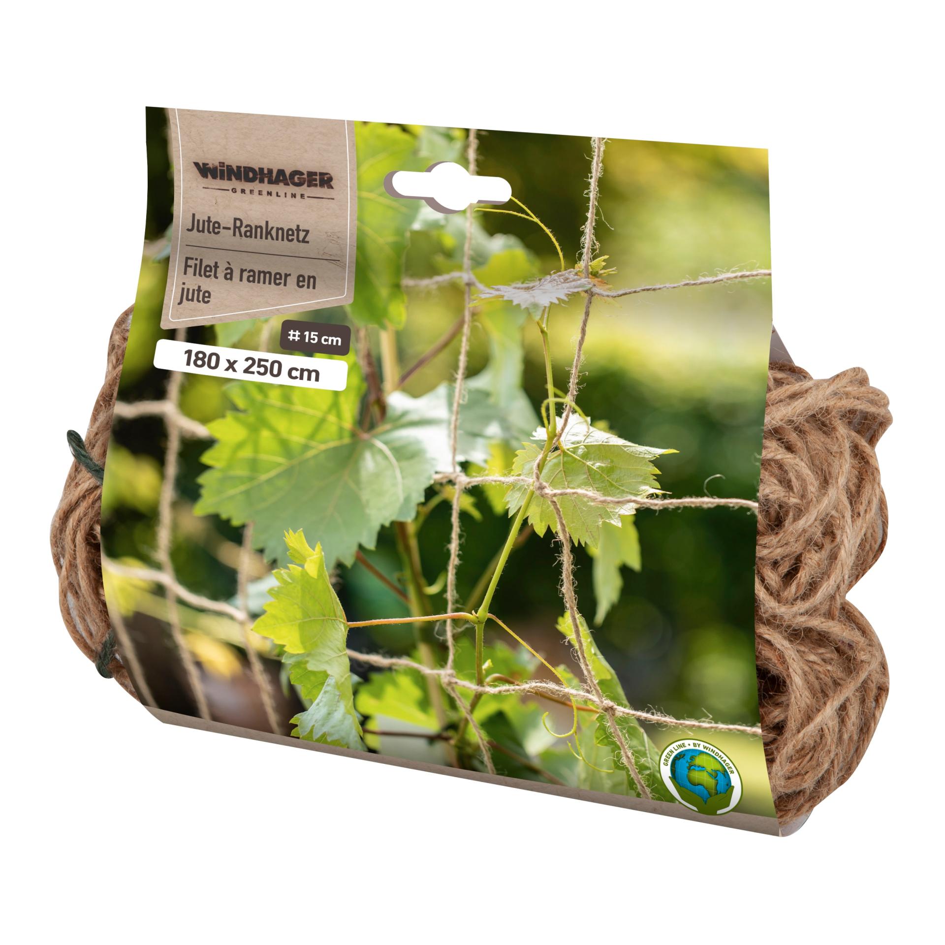 Windhager Jute Ranknetz Oeko Braun