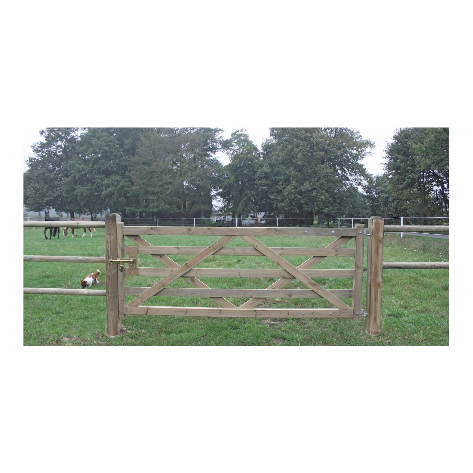 Growi Porte de prairie en bois Sussex - hauteur 120 cm