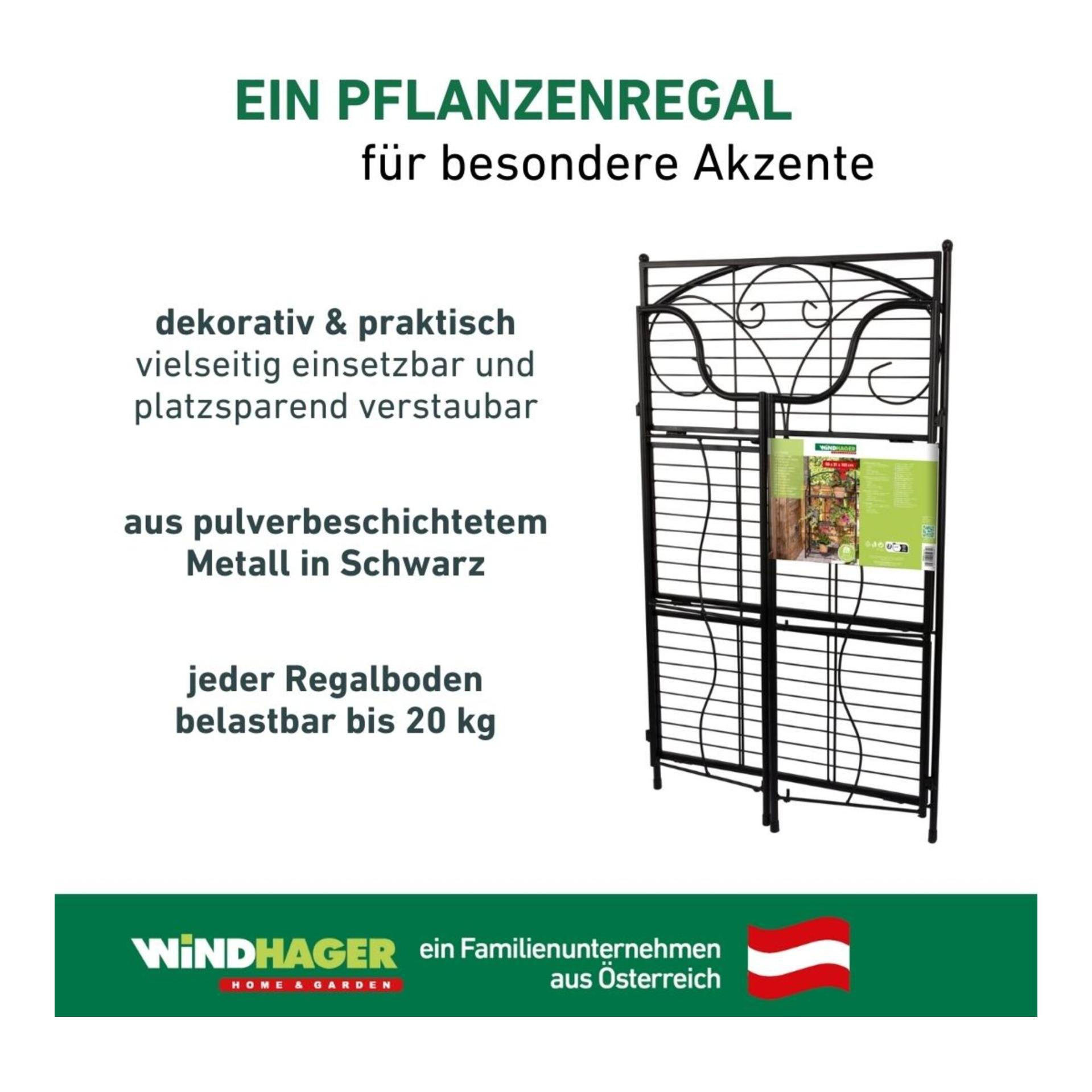 Windhager Drei-stufiges Wand-Pflanzregal - faltbar