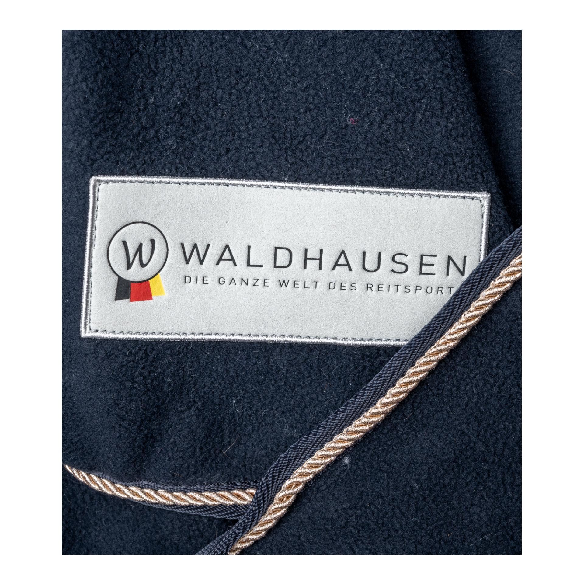 Waldhausen Fleecedecke Modern Rosé - nachtblau