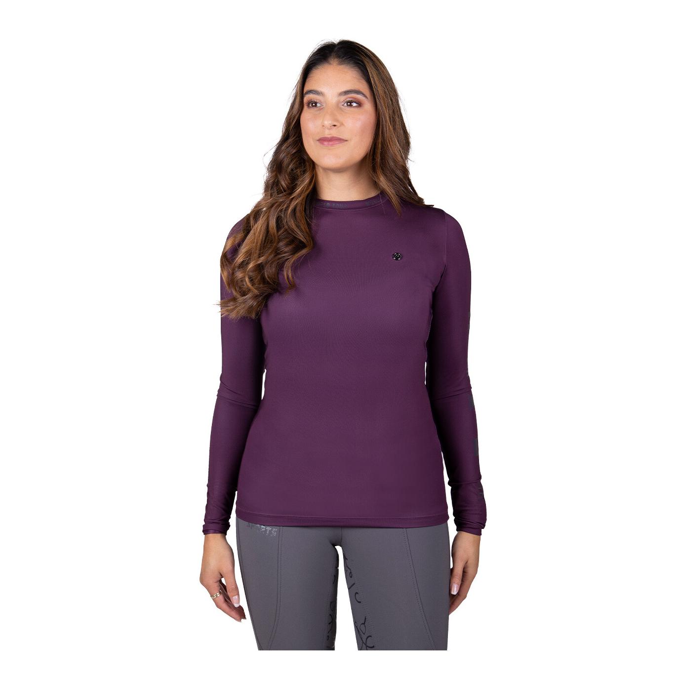 QHP Funktionsshirt World Tour Damen Grape Wine