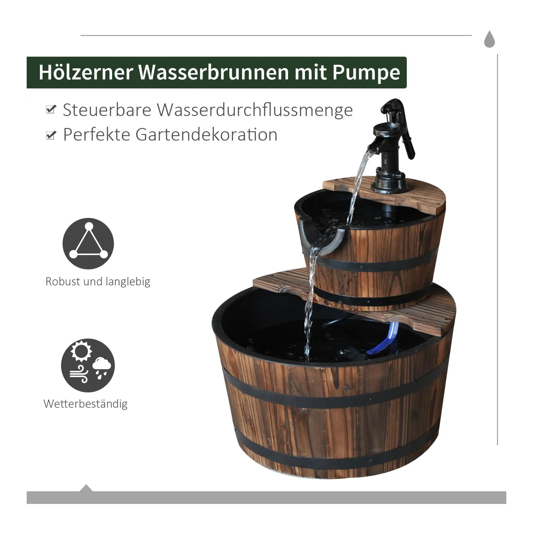 Mainer Kaskadenbrunnen 2-stufig Gartenbrunnen