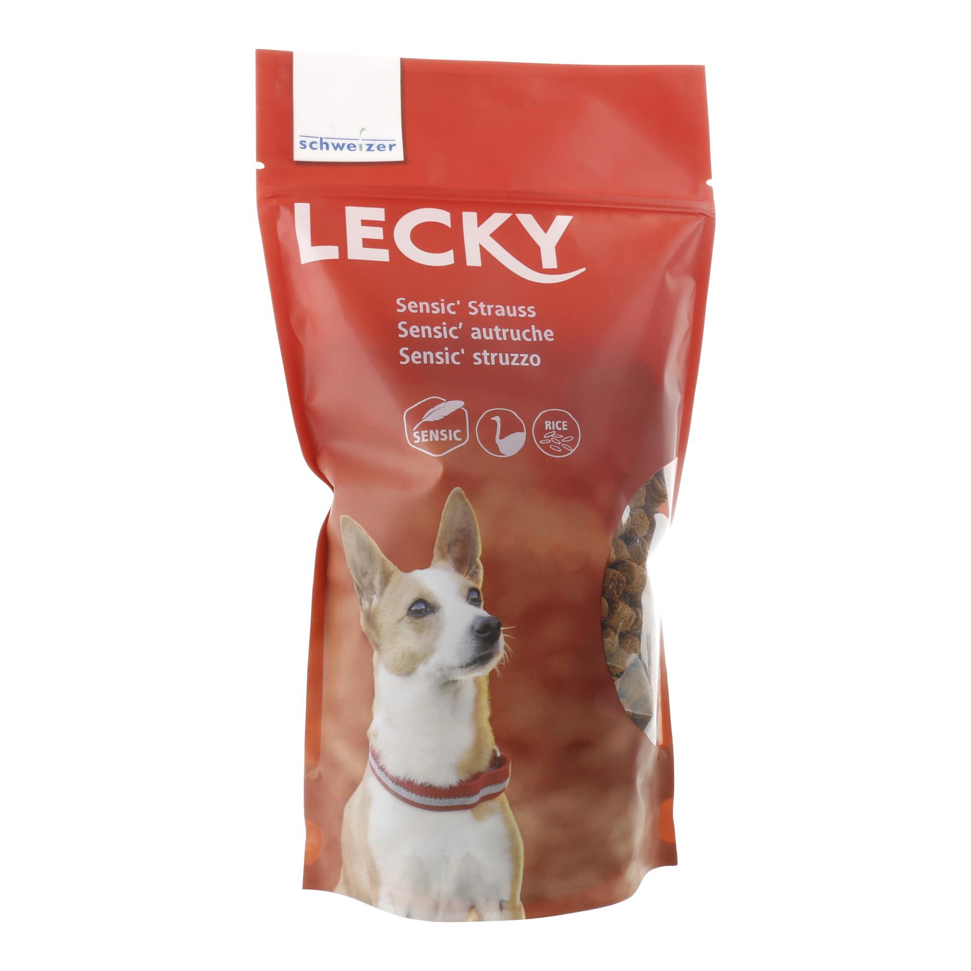LECKY Sensic Hundesnack Strauss 450g Natur