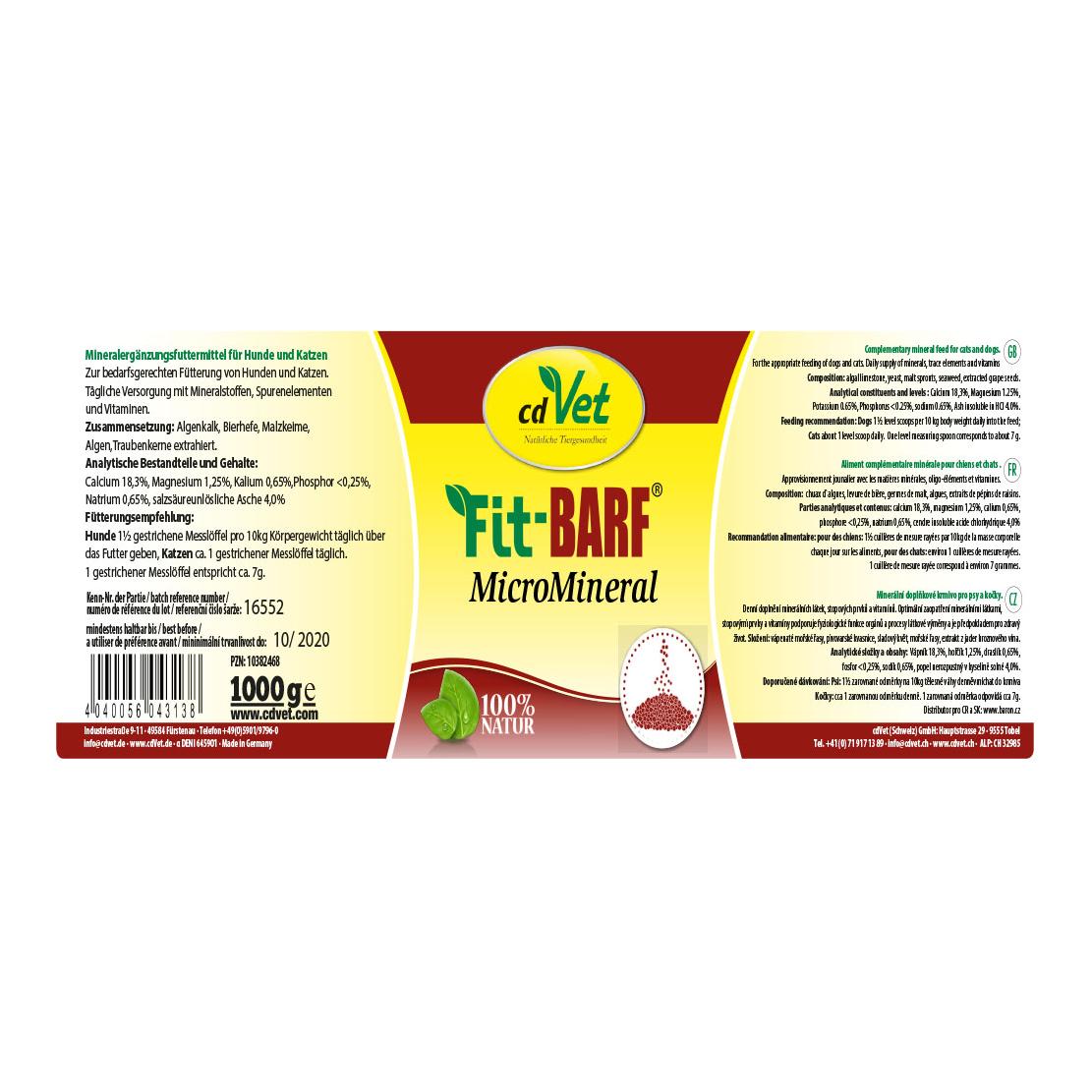 cdVet Fit-BARF MicroMineral