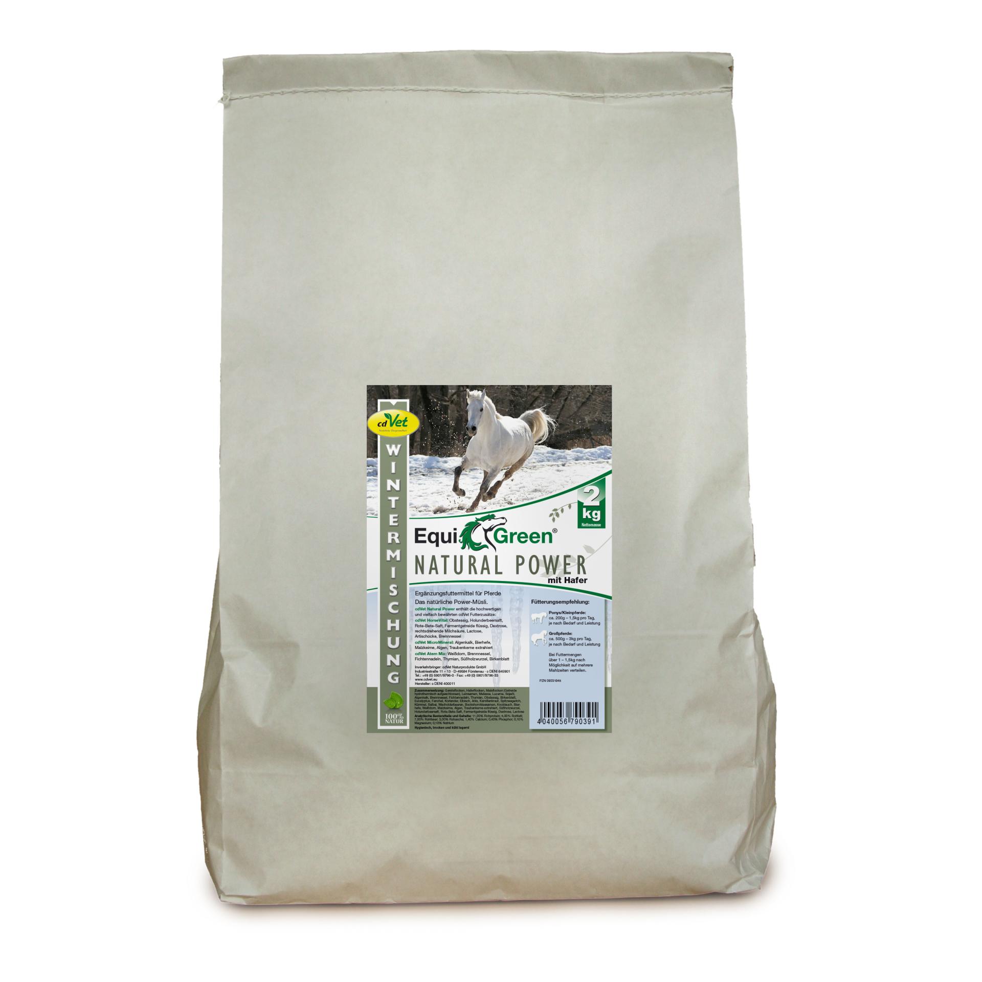 cdVet EquiGreen Natural Power avec avoine mélange d'hiver