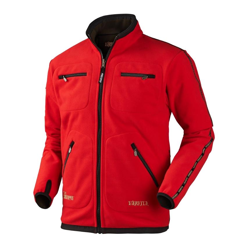 Härkila Kamko Fleecejacke wendbar - Brown/Red