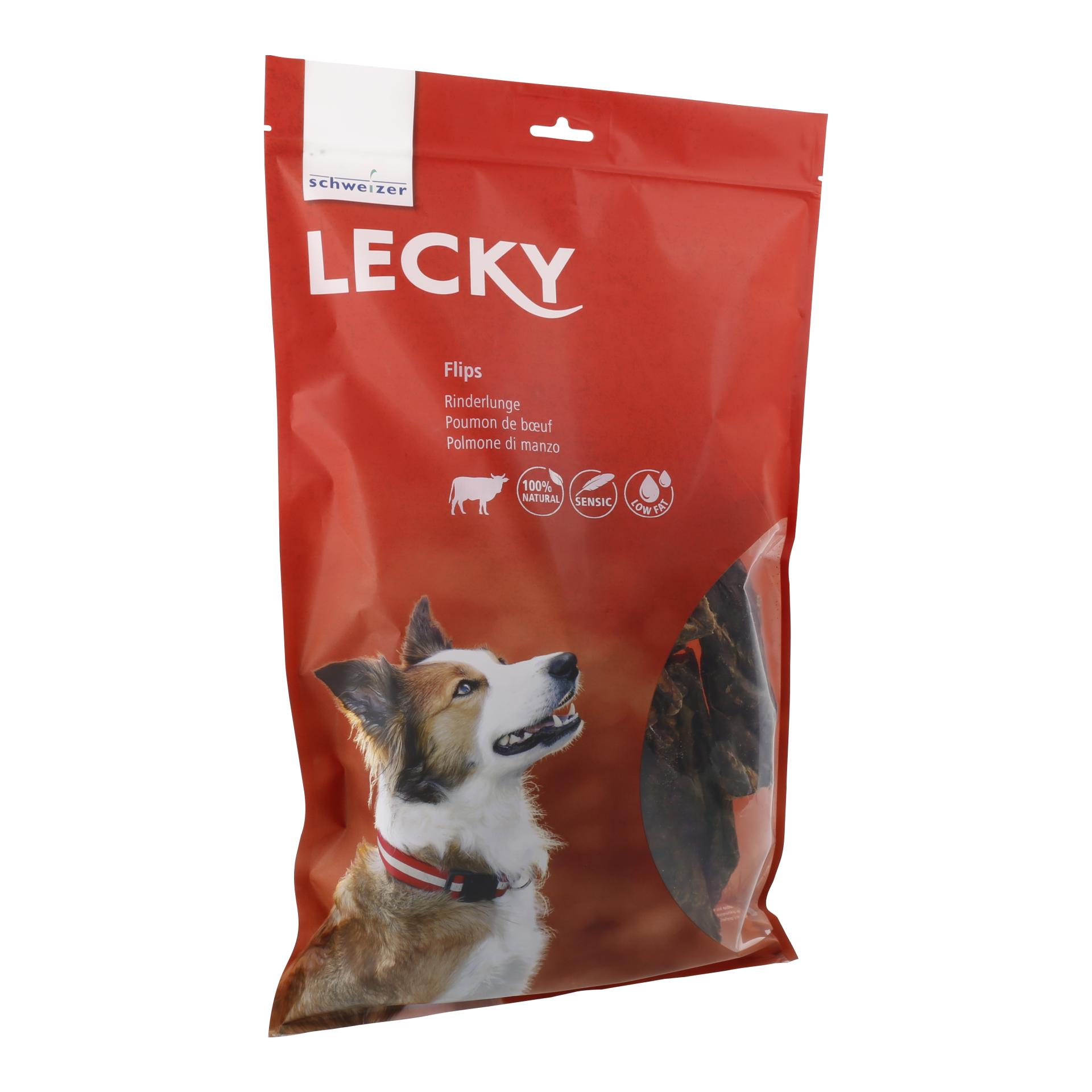 LECKY Article à mâcher Flips poumon de bœuf