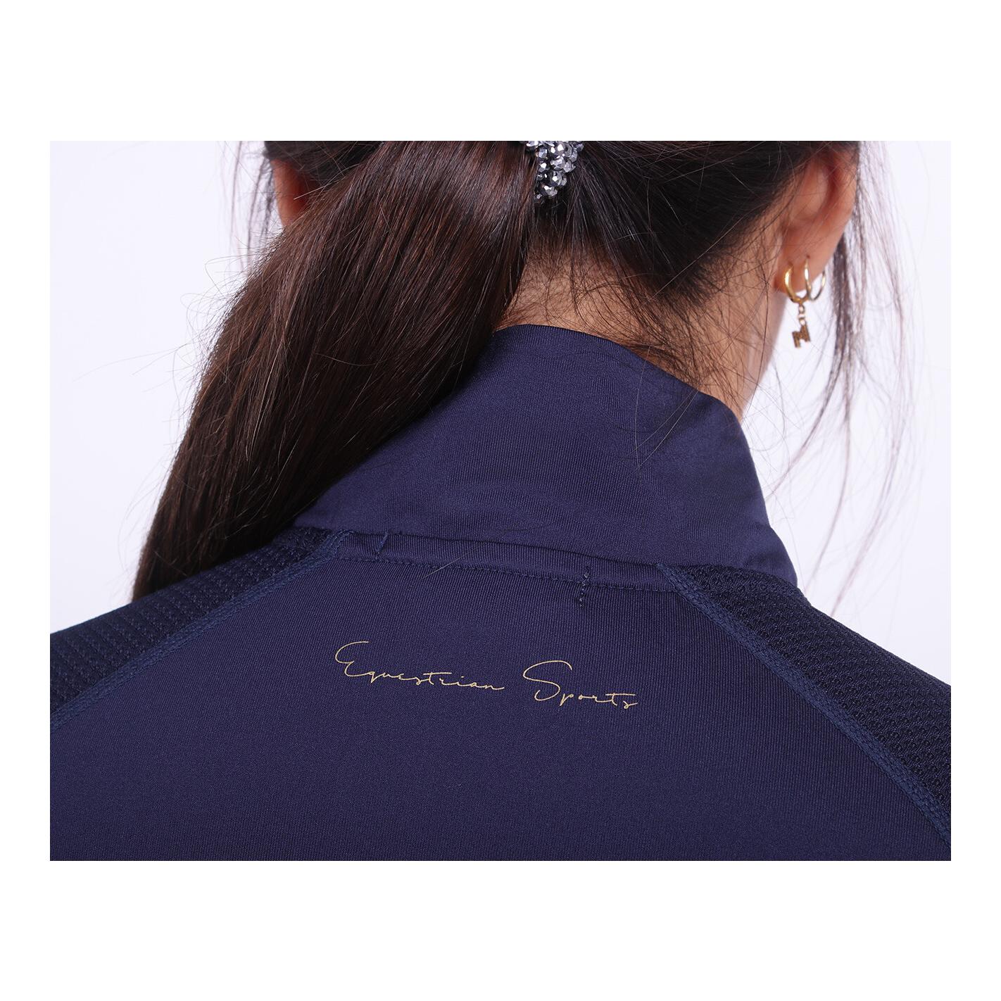 QHP T-shirt de sport Orlando - bleu marine