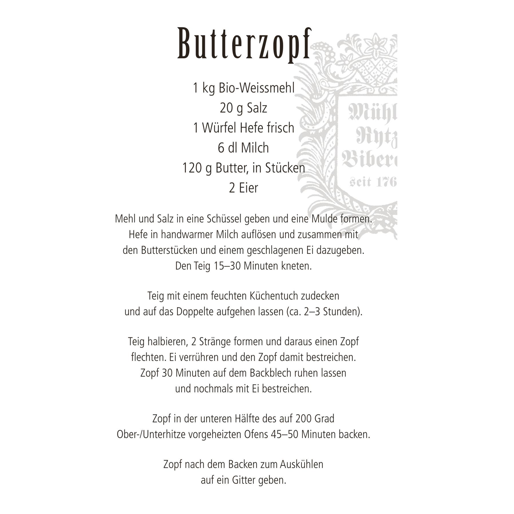 Mühle Rytz Bio Weissmehl Bio Suisse Knospe