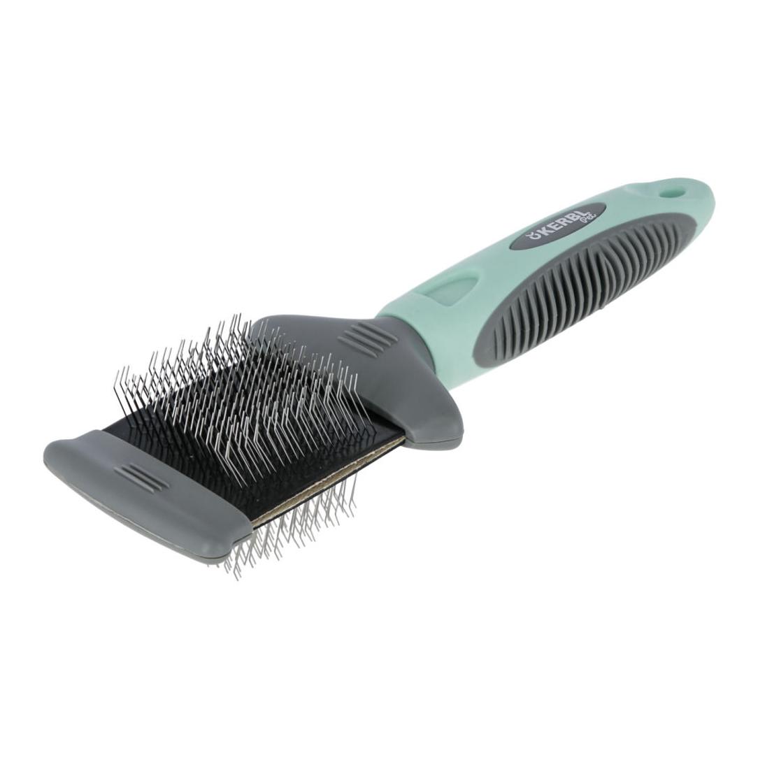 Kerbl Pet Softzupfbürste flexibel - mint/grau