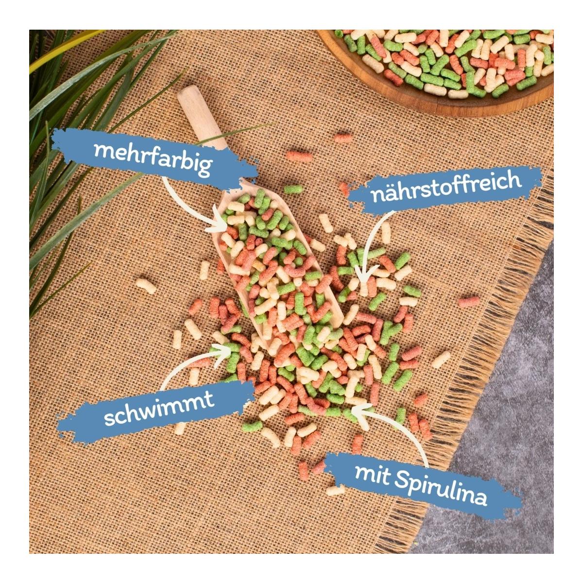 Lyra Pet Pond Colour Sticks Mix (4,0 mm) Fisch und Teichfutter