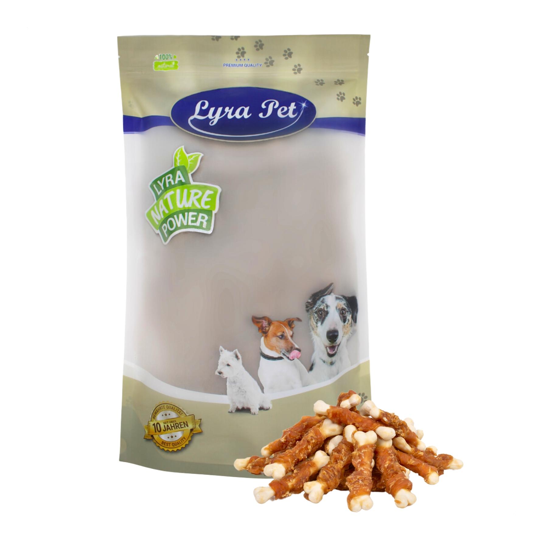Lyra Pet Os de calcium avec lamelles de poitrine de poulet