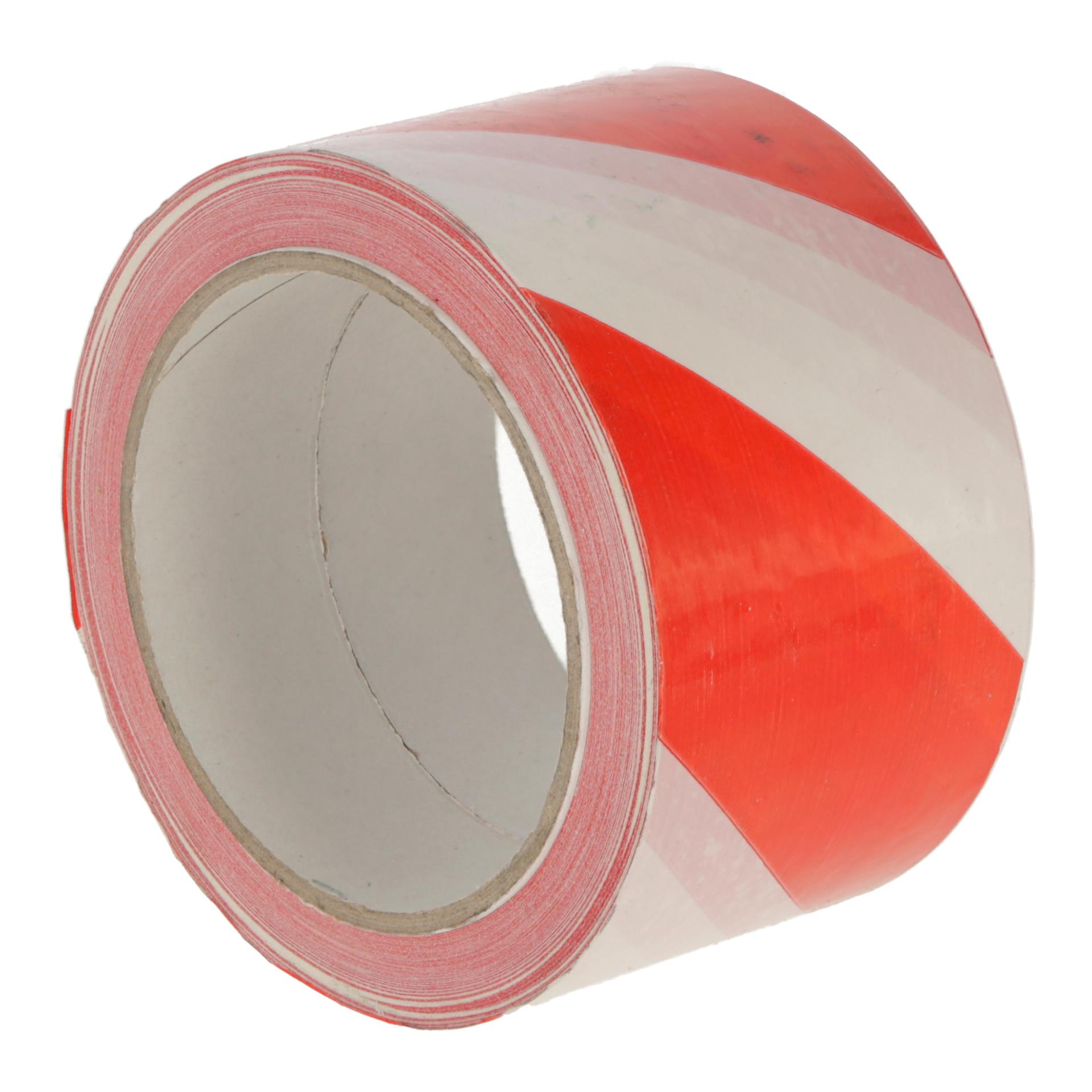 Kerbl Ruban d'avertissement autocollant, 66 m x 60 mm - rouge et blanc