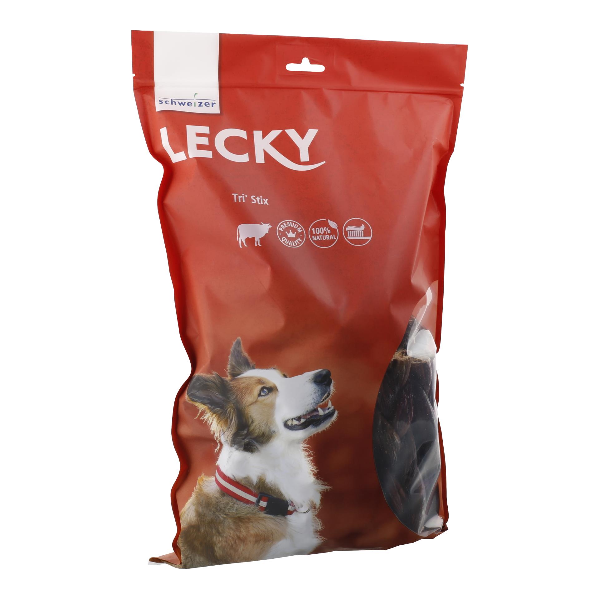LECKY Article à mâcher Tri'Stix au bœuf 15 cm 4 pièces