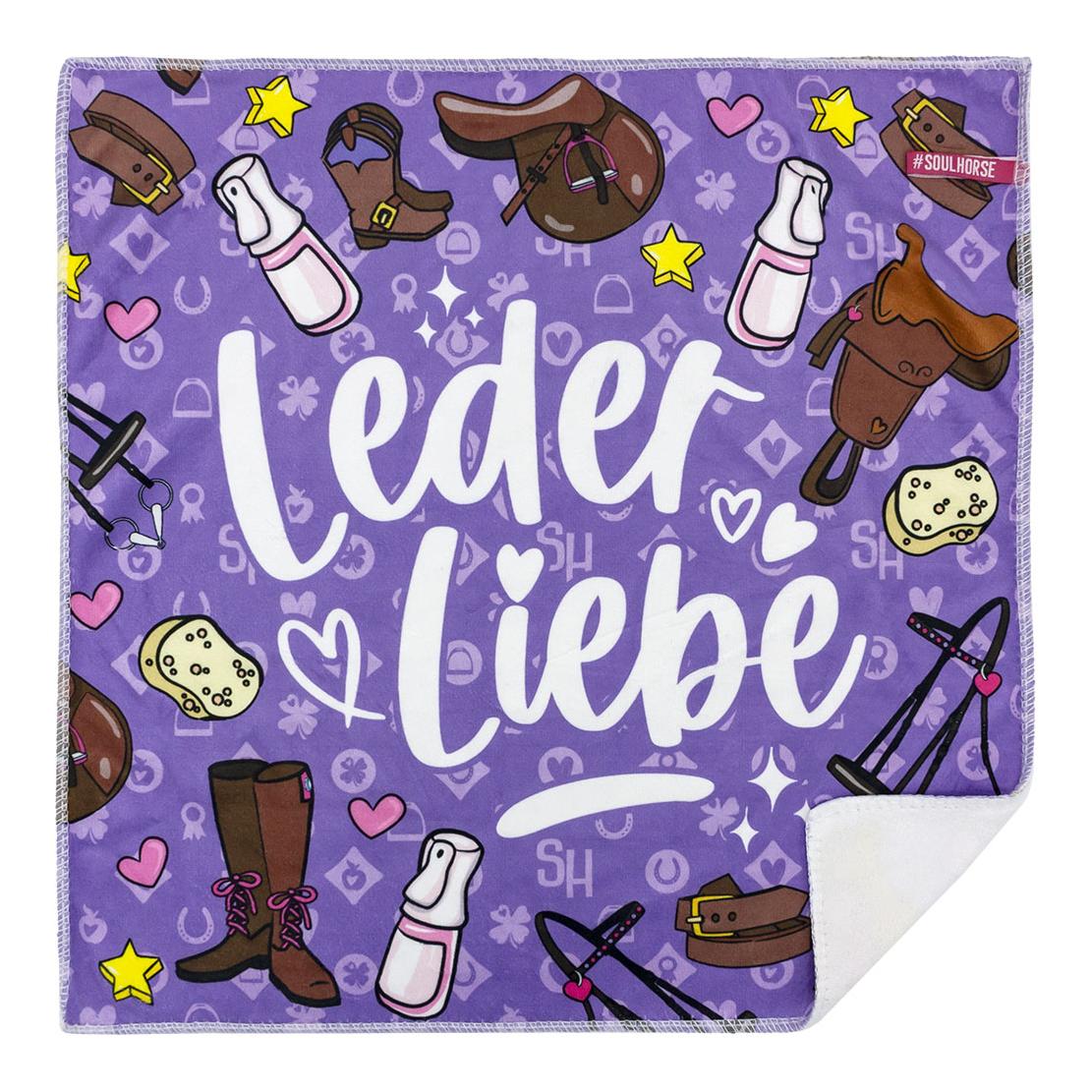 Soulhorse Mikrofasertuch "Lederliebe" Lila