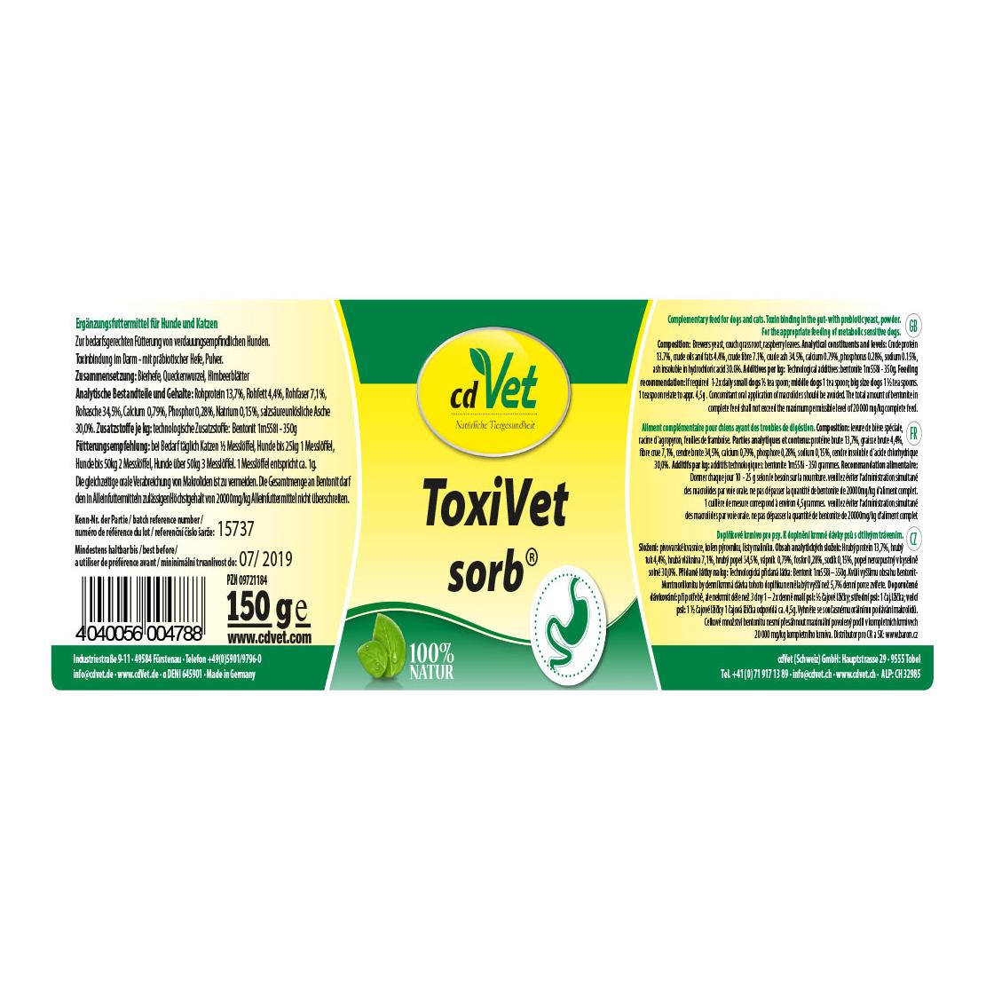 cdVet ToxiVet sorb