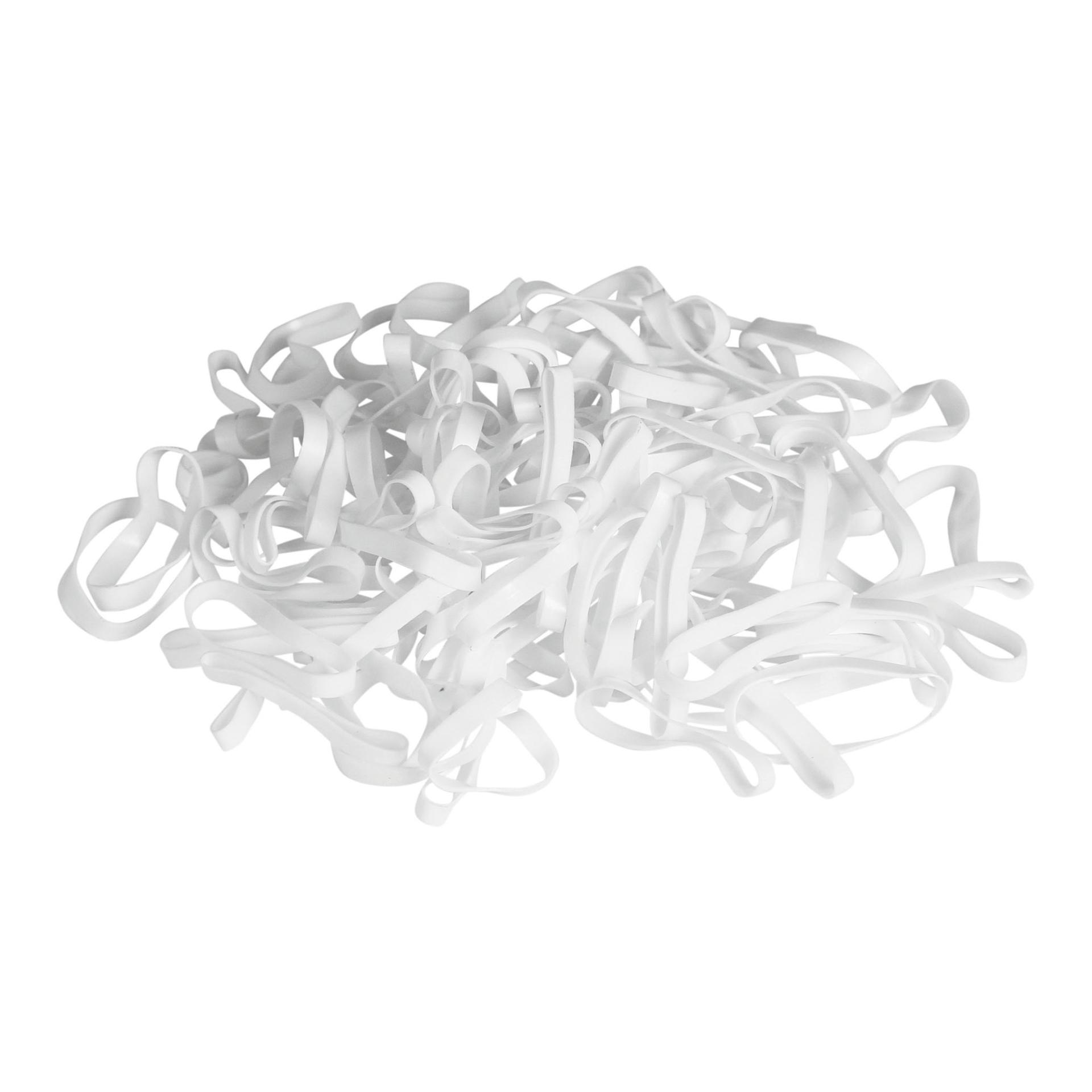 Mähnengummi Silikon 500 Stück - weiss