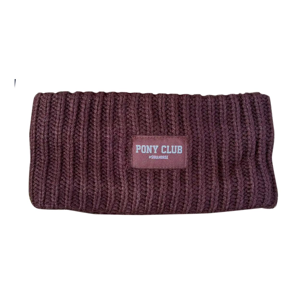 Bandeau "Pony Club" tricoté &amp; doublé