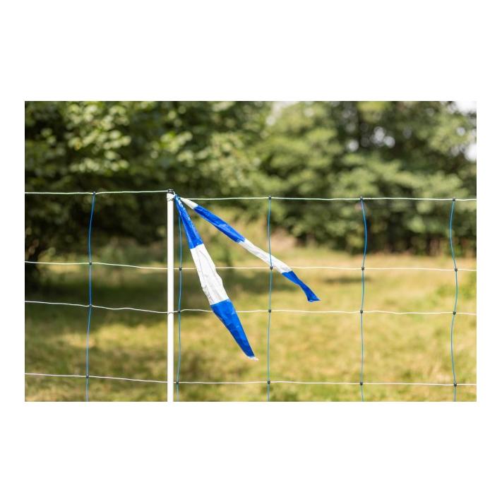 AKO Ruban de protection du troupeau bleu/blanc 80 mm