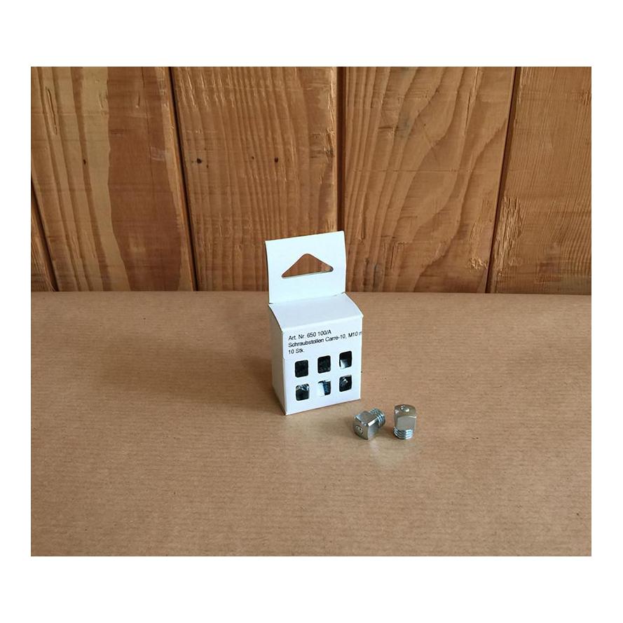 Rilewa Schraubstollen Mordax 10er-Set Silber