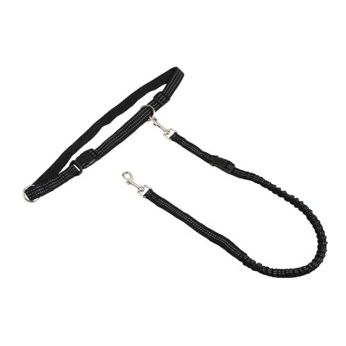Kerbl Pet Joggingleine Active mit Hüftgurt Schwarz