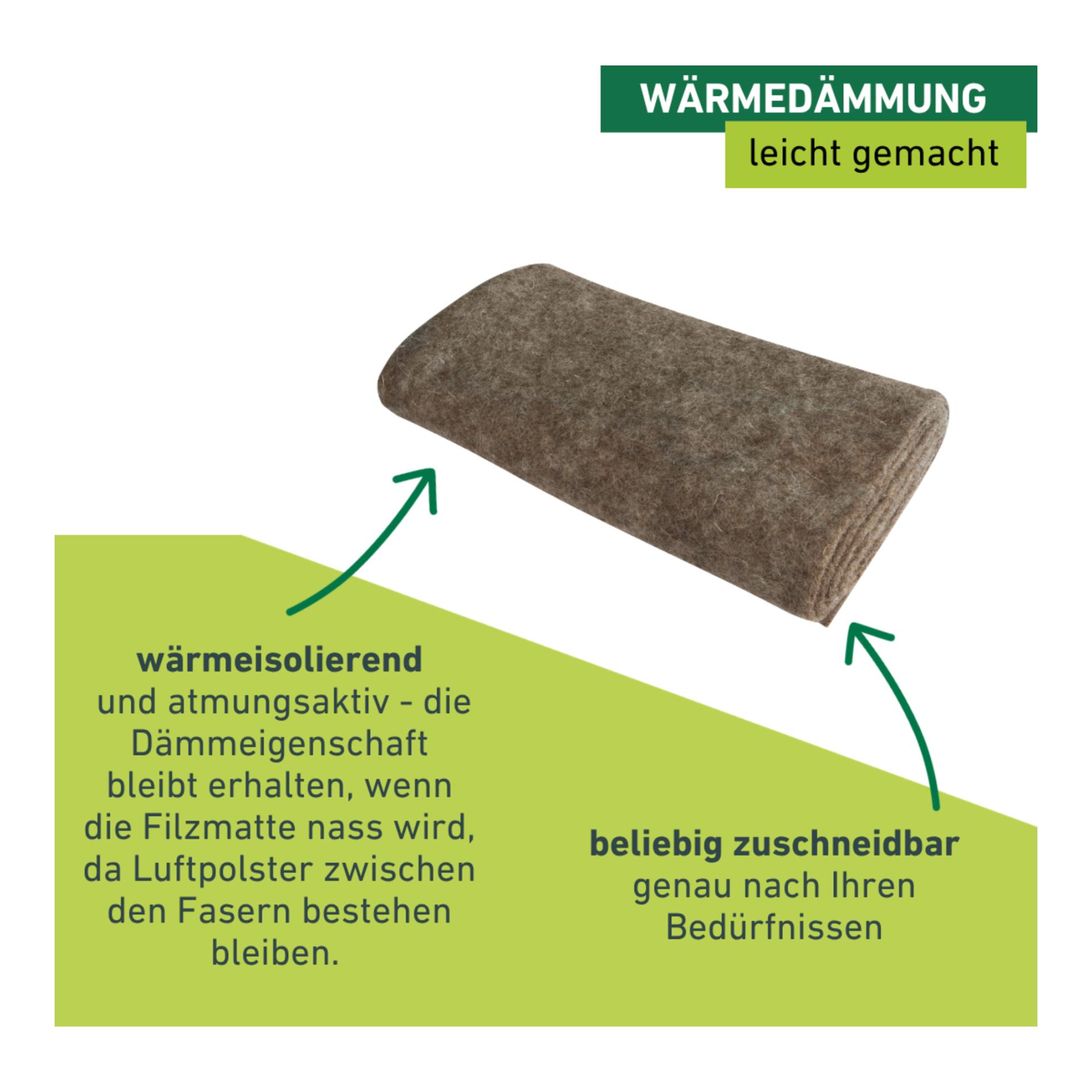 Windhager Kälteschutzmatte aus Schafwoll-Filz