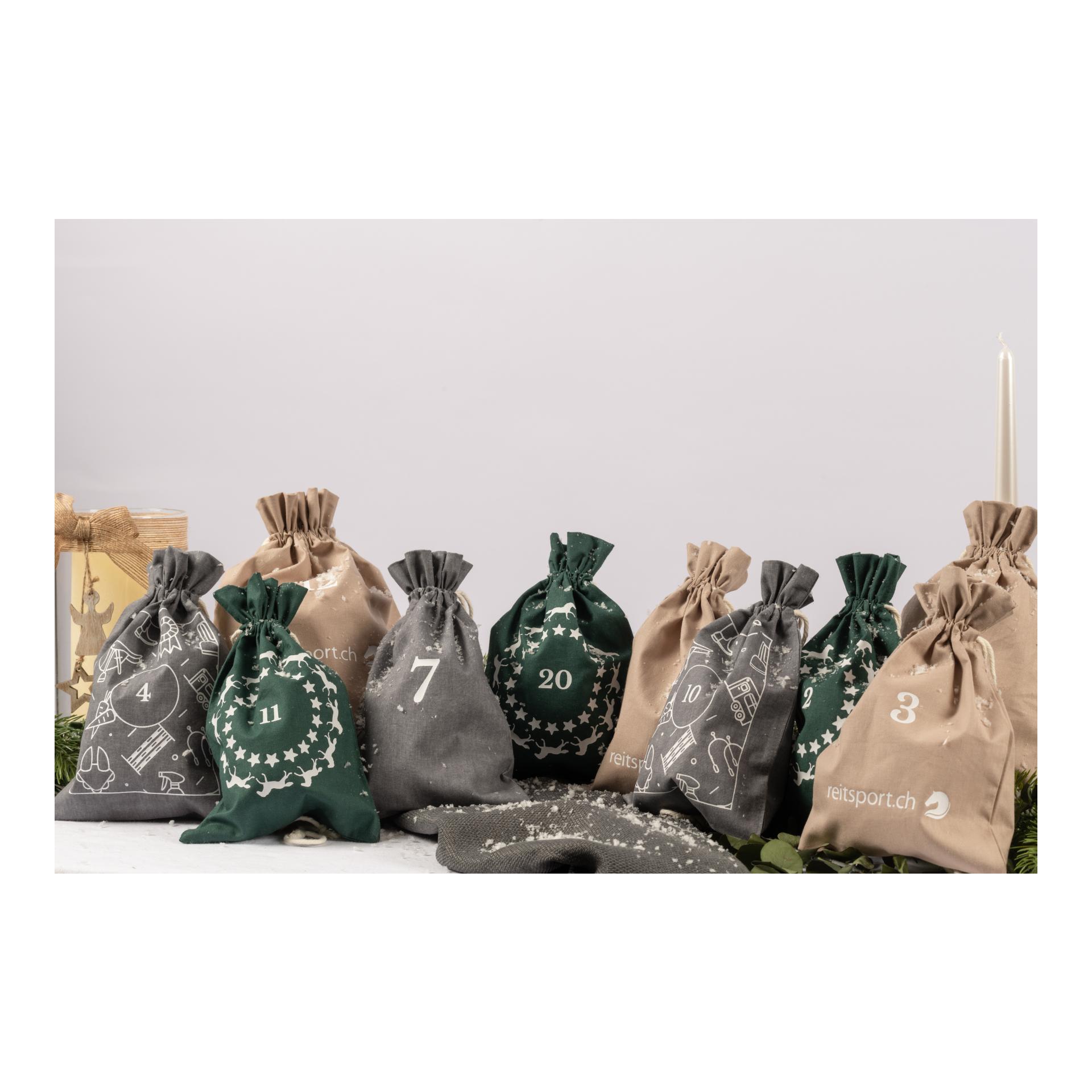 reitsport.ch X-Mas Lot de petits sacs équitation pour calendrier de l’Avent