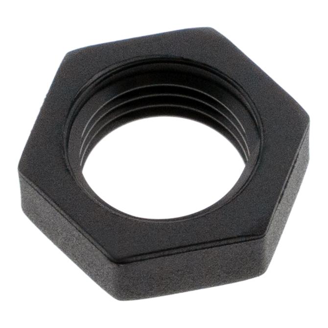 Olba Sechskantmutter Kunststoff schwarz 1/8"