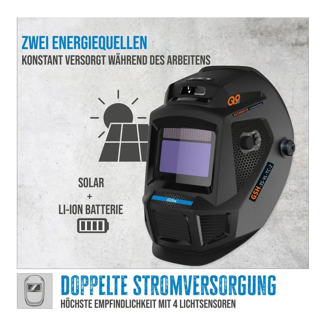 Güde Casque de soudage automatique GSH-3S-VL-TC-2