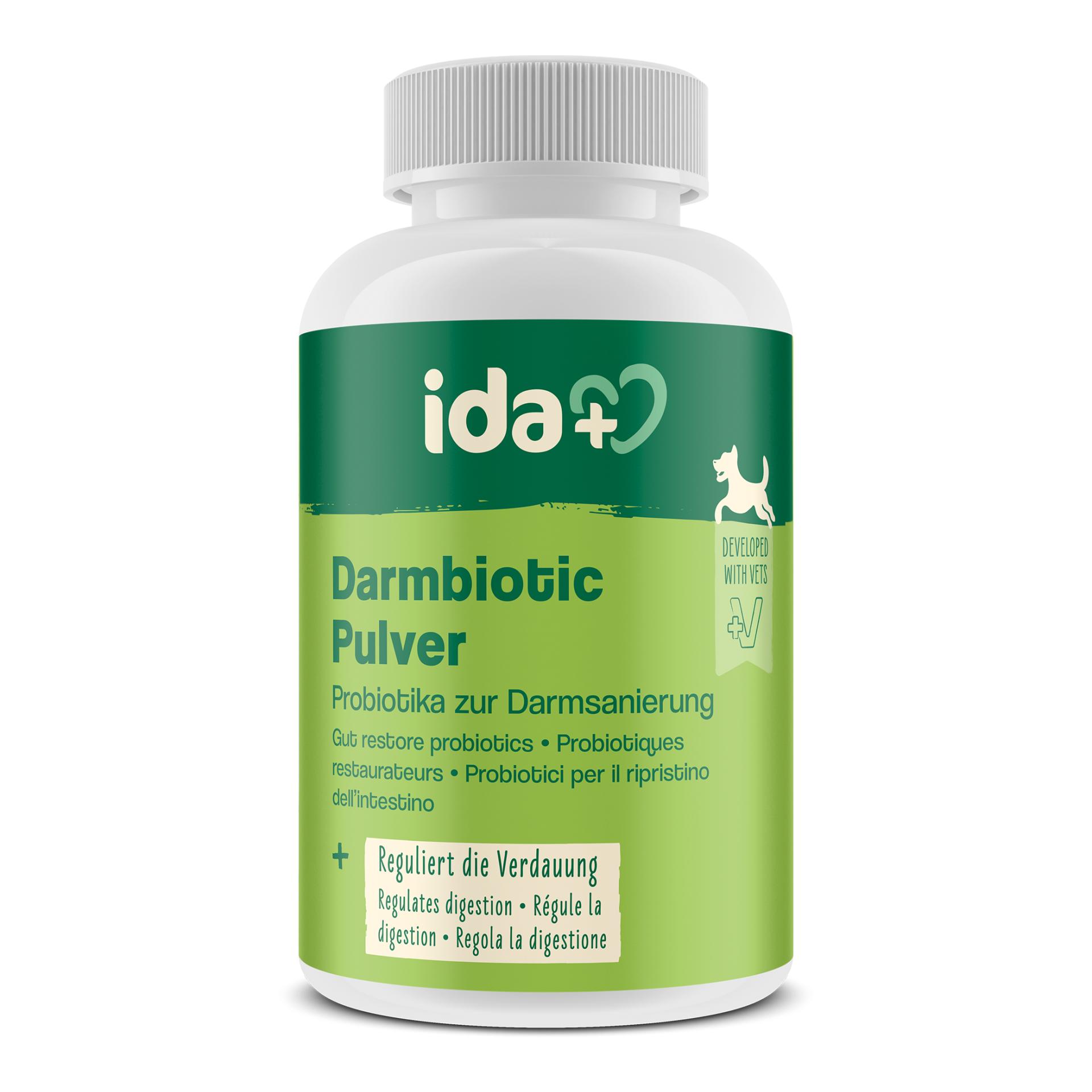 IdaPlus Darmbiotic Pulver - Probiotika zur Darmsanierung für den Hund