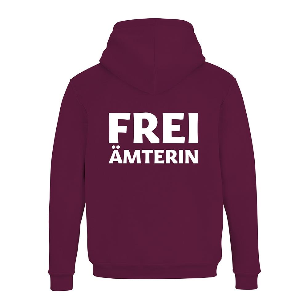 JoyLine Hoodie mit Zipper Freiämterin Unisex Burgundy