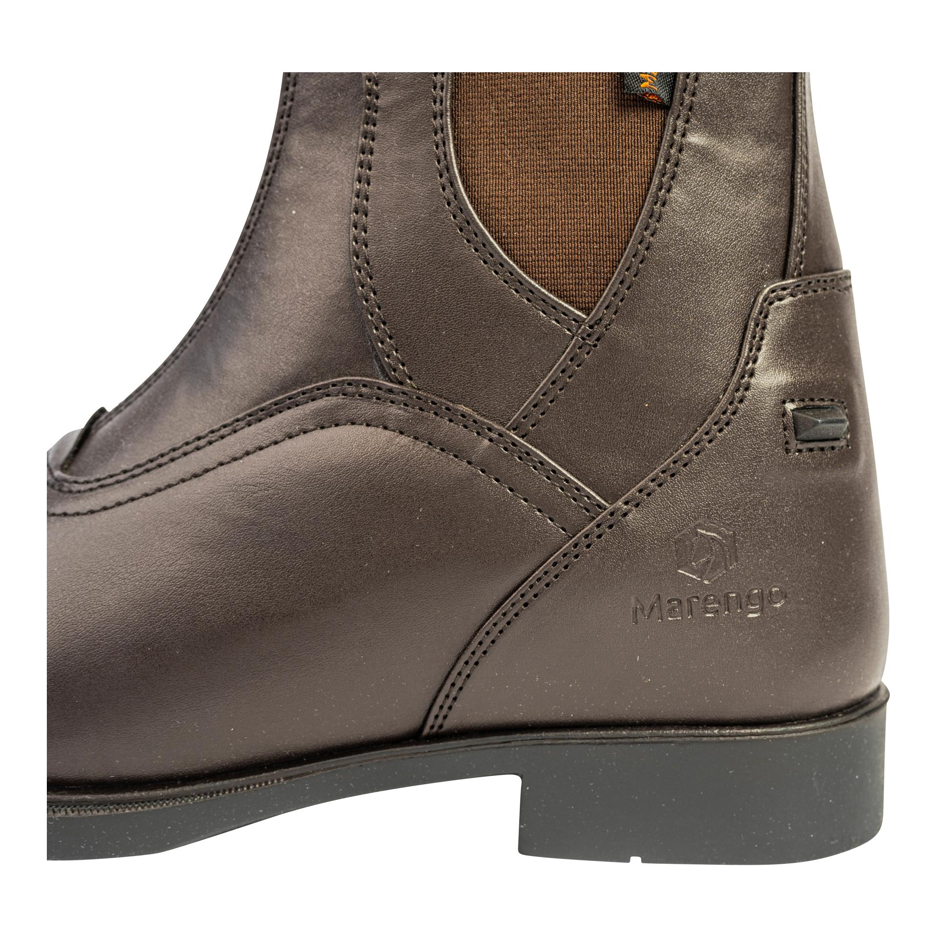 Marengo Reitstiefelette Frontzip Winter Kunstleder