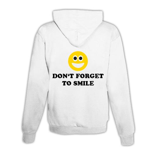 Hoodie mit Zipper Keep Smiling Unisex
