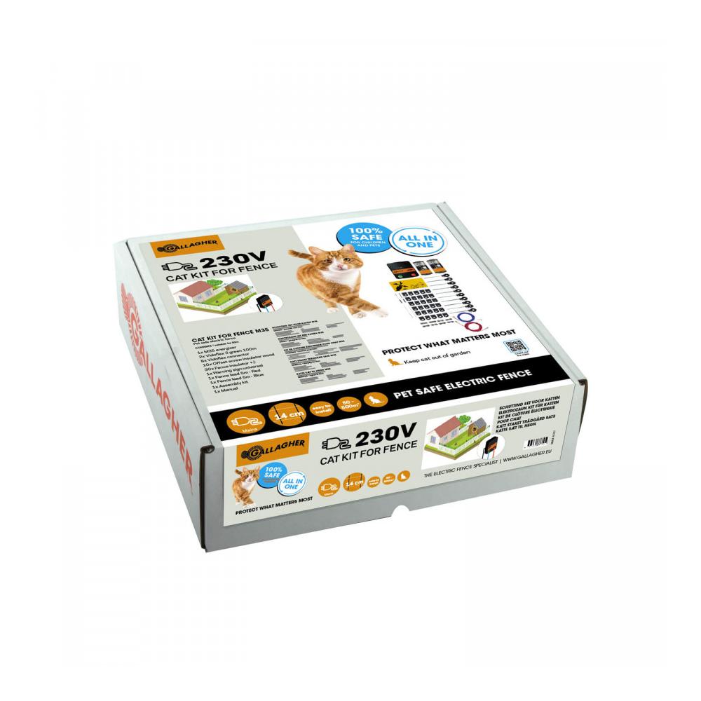 Elektrozaun Kit für Katzen 230V M35