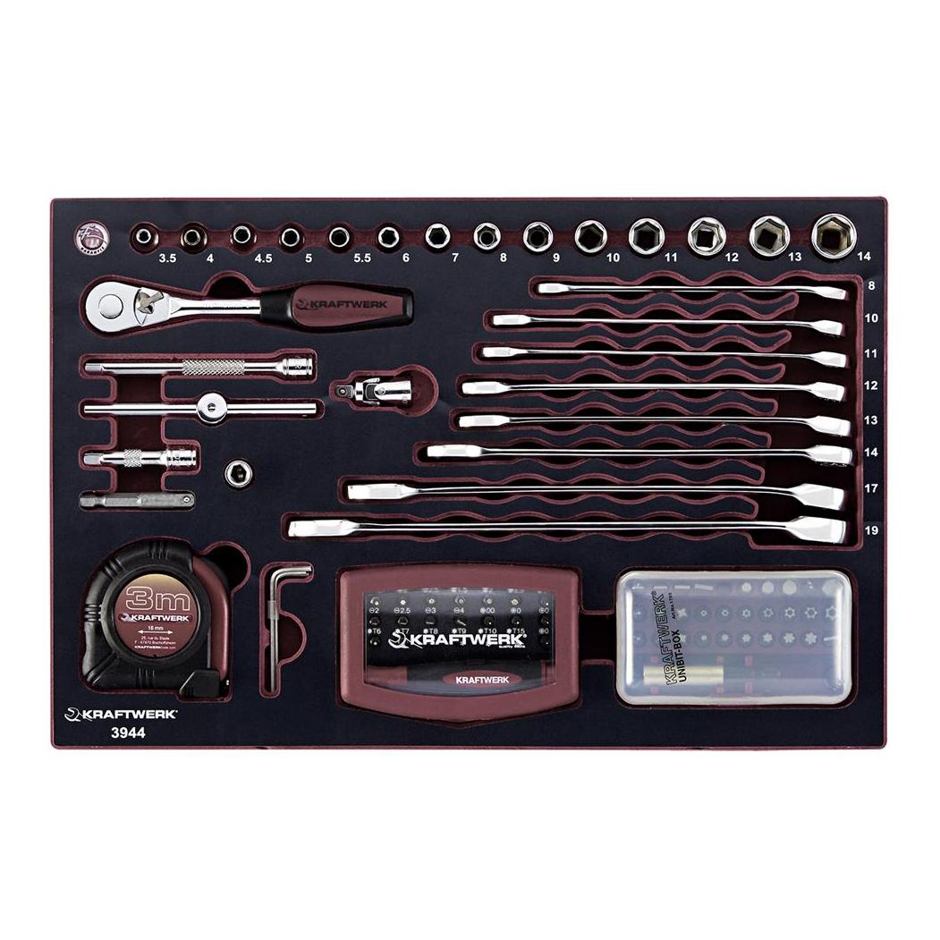 Kraftwerk Profi-Alu-Werkzeugkoffer - 123-tlg.