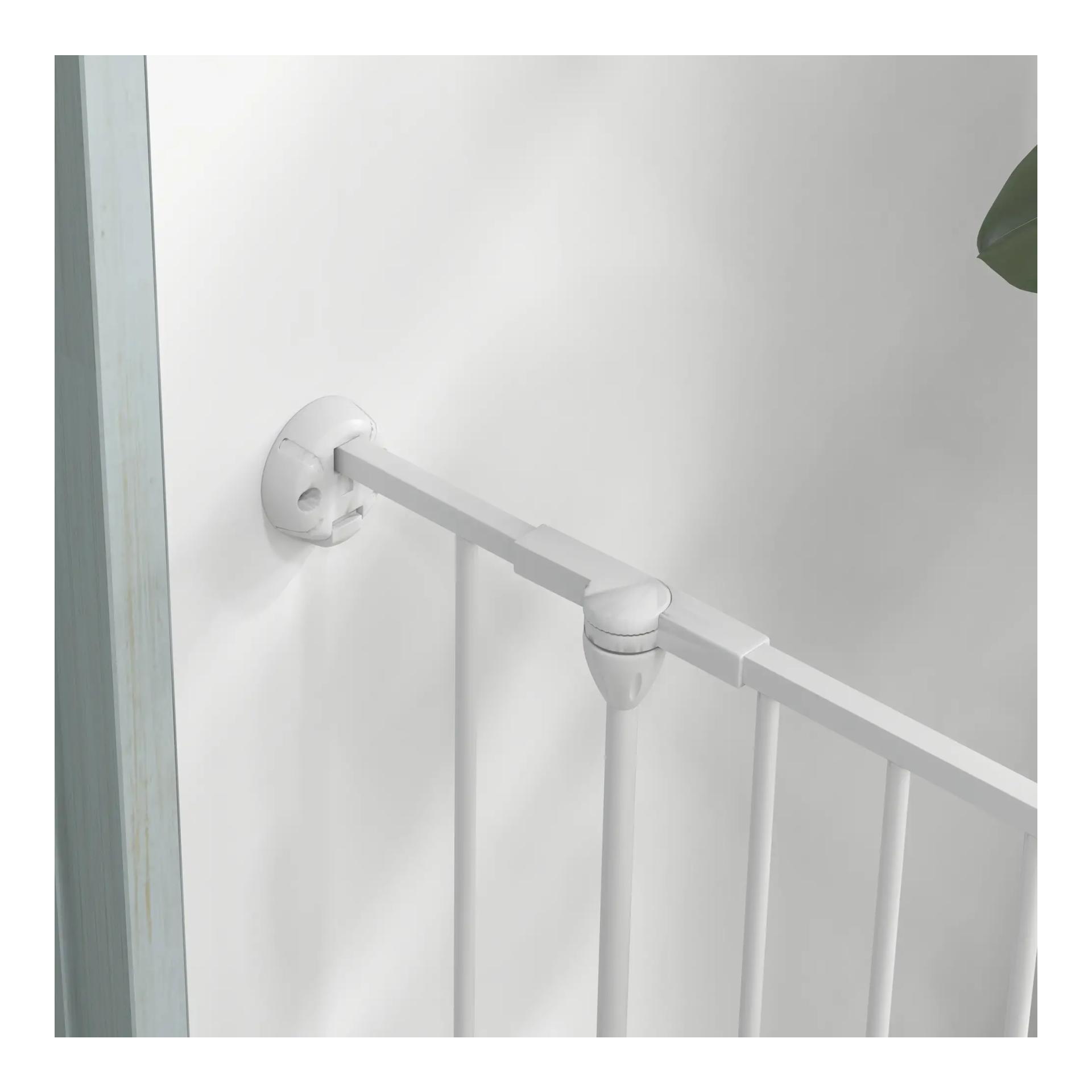 Mainer Enclos pour chiots blanc avec 6 barreaux