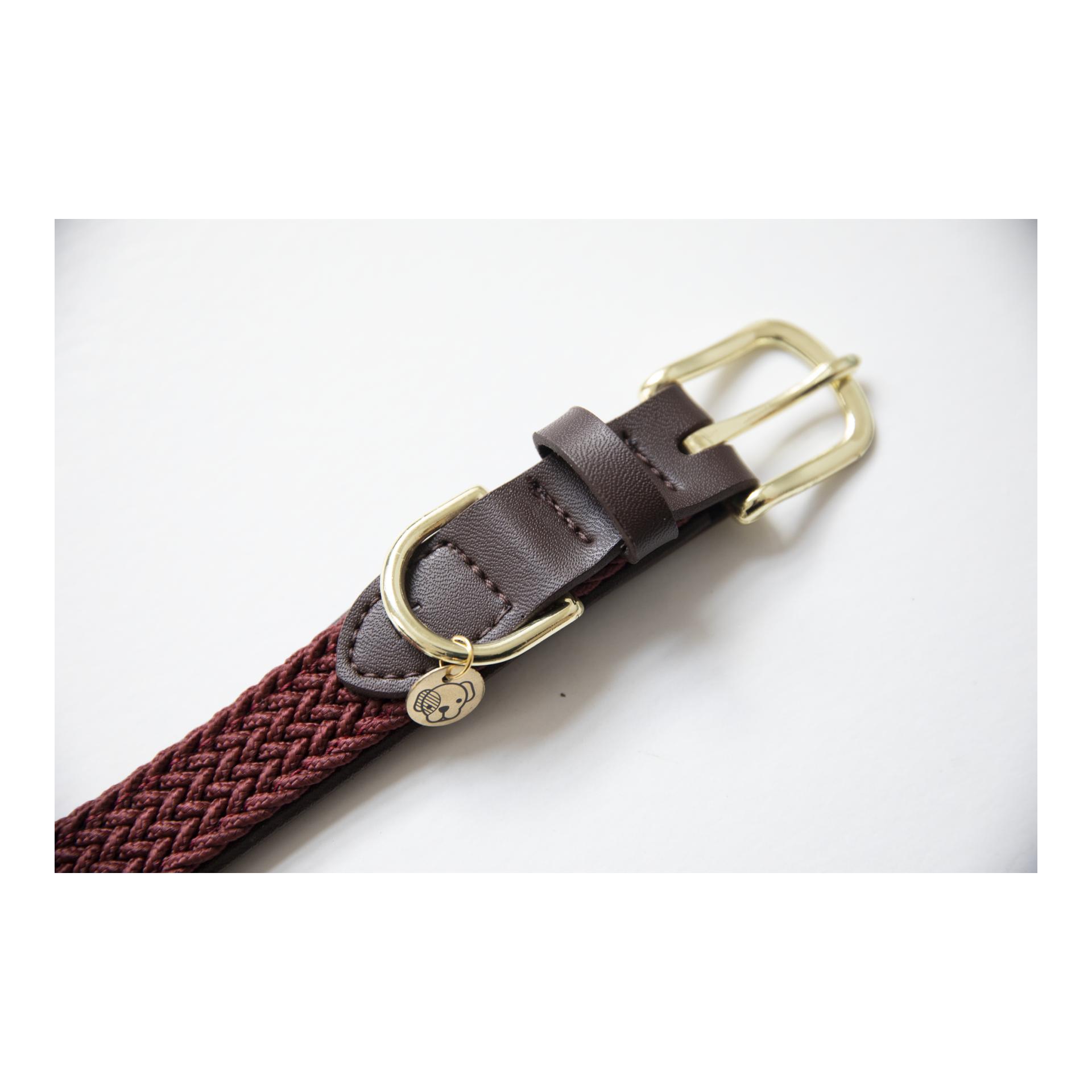 Kentucky Dogwear Hundehalsband Nylon geflochten - bordeaux
