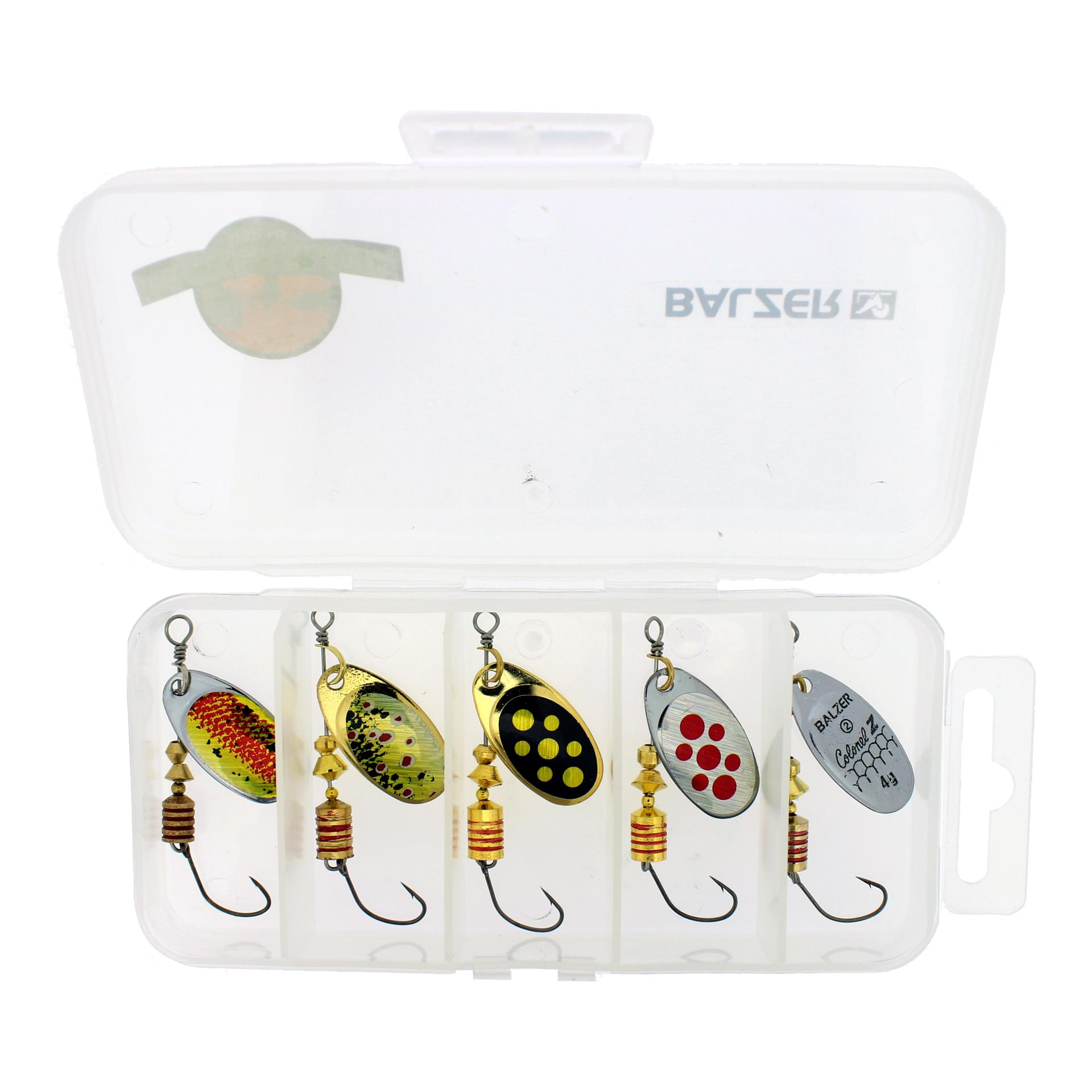 Balzer Spinner-Set mit Einzelhaken inkl. Box