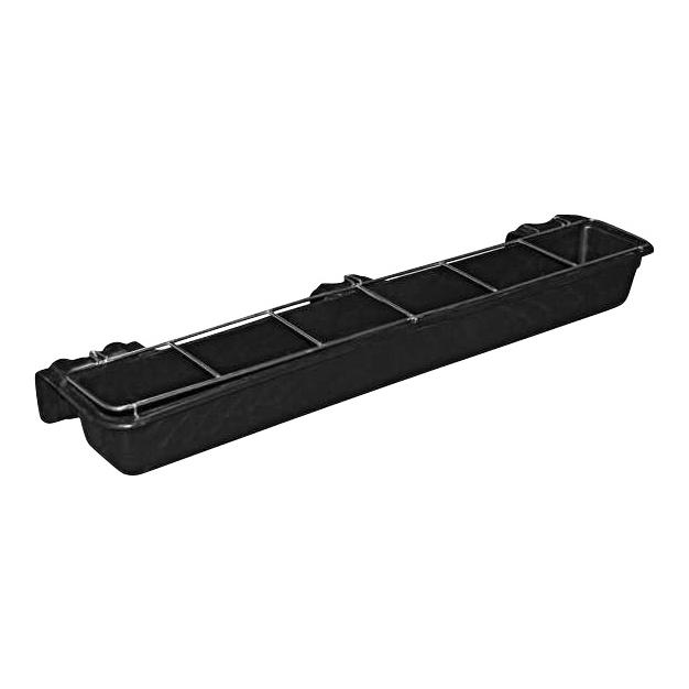 Kerbl Langfuttertrog mit Fressgitter Schwarz