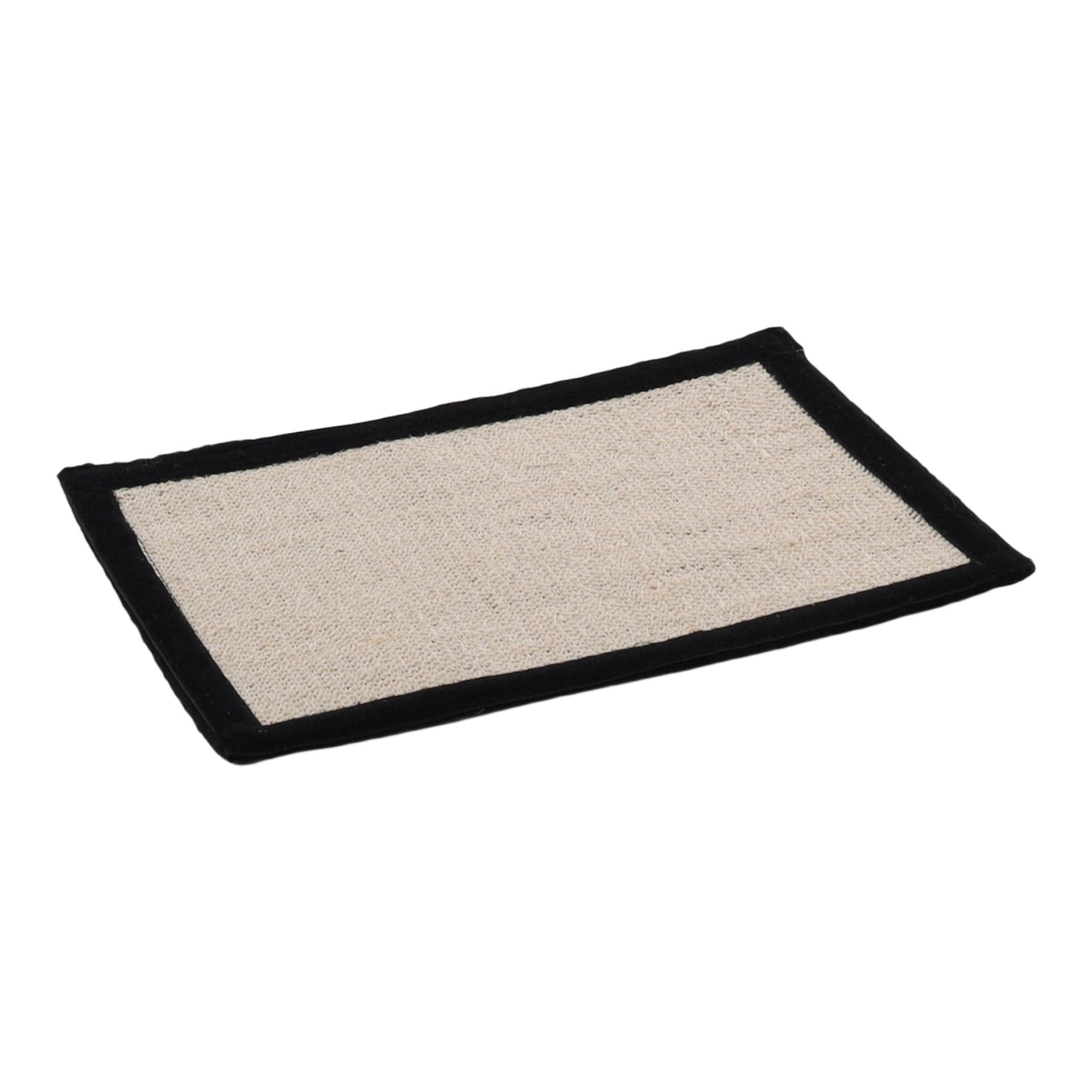 FLAMINGO Tapis grattoir beige et noir
