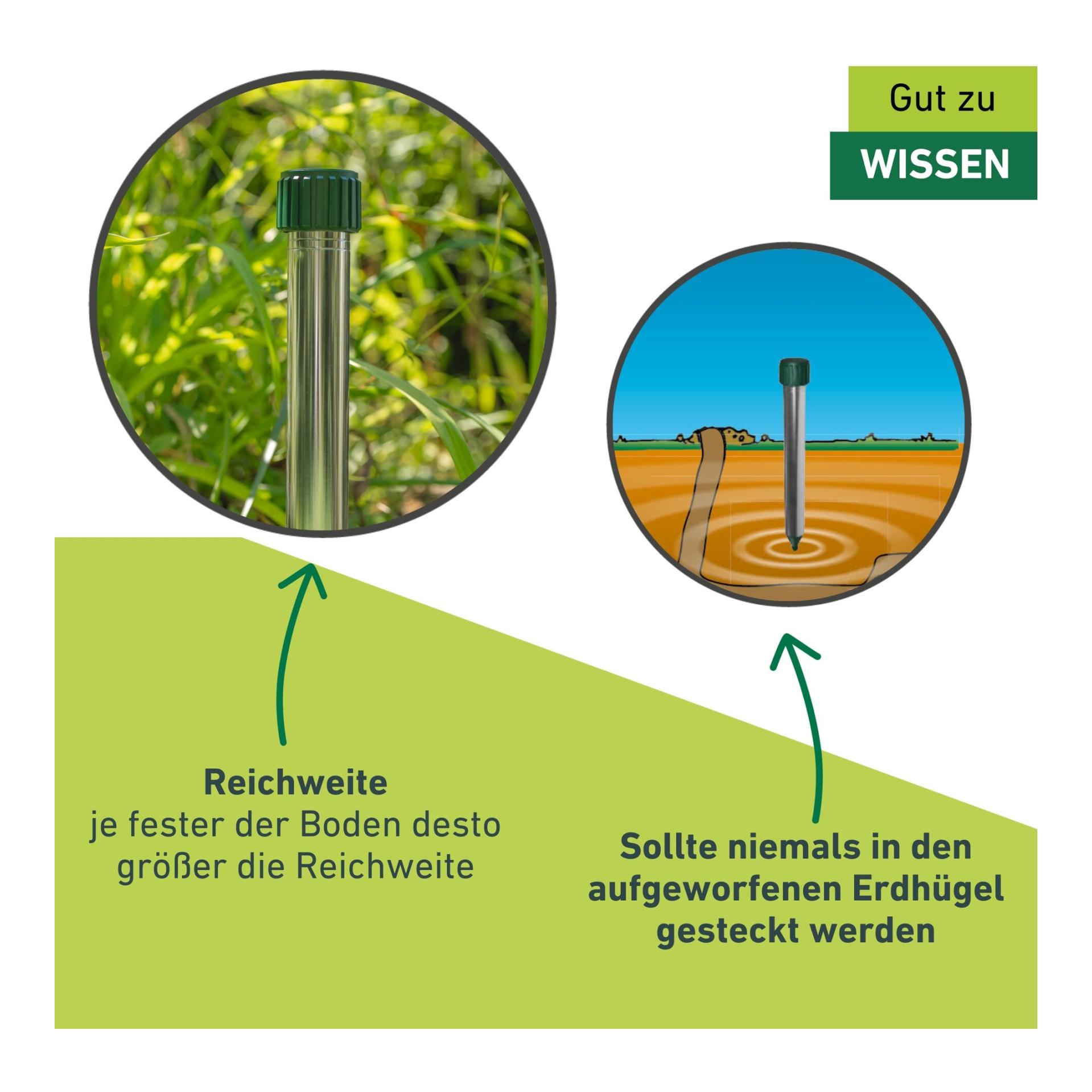 Windhager Wühlmaus- & Maulwurf-Vertreiber Aluminium