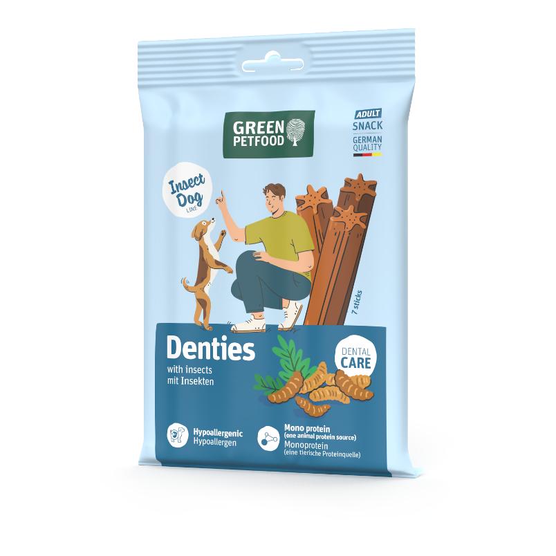 Green Petfood Denties mit Insekten