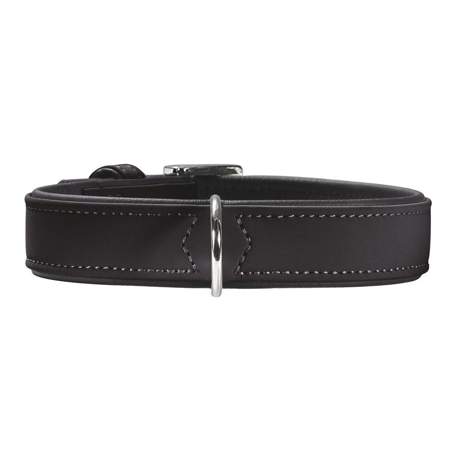 Hunter Halsband Softie Kunstleder Nubuk - schwarz