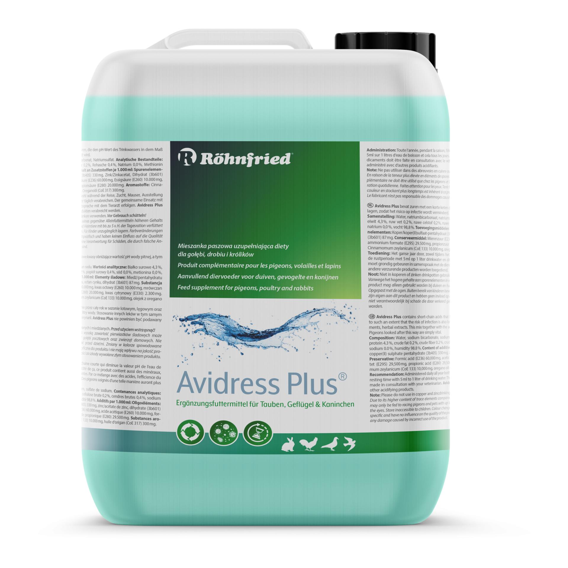 Röhnfried Avidress Plus - Trinkwasserhygiene und Trichomonadenvorbeuge