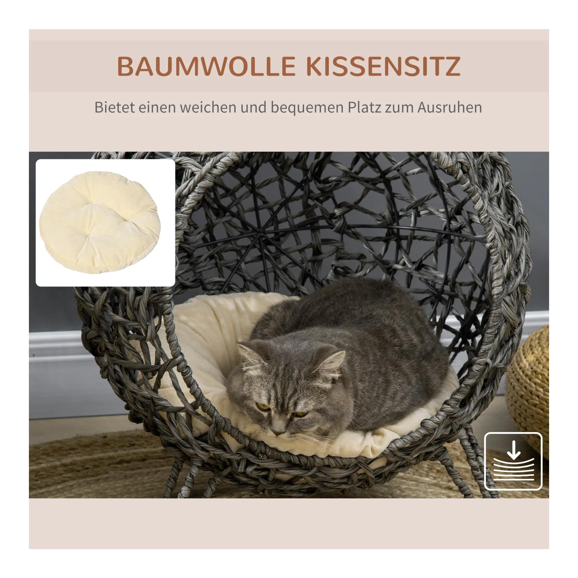 Mainer Katzenkorb Rattan