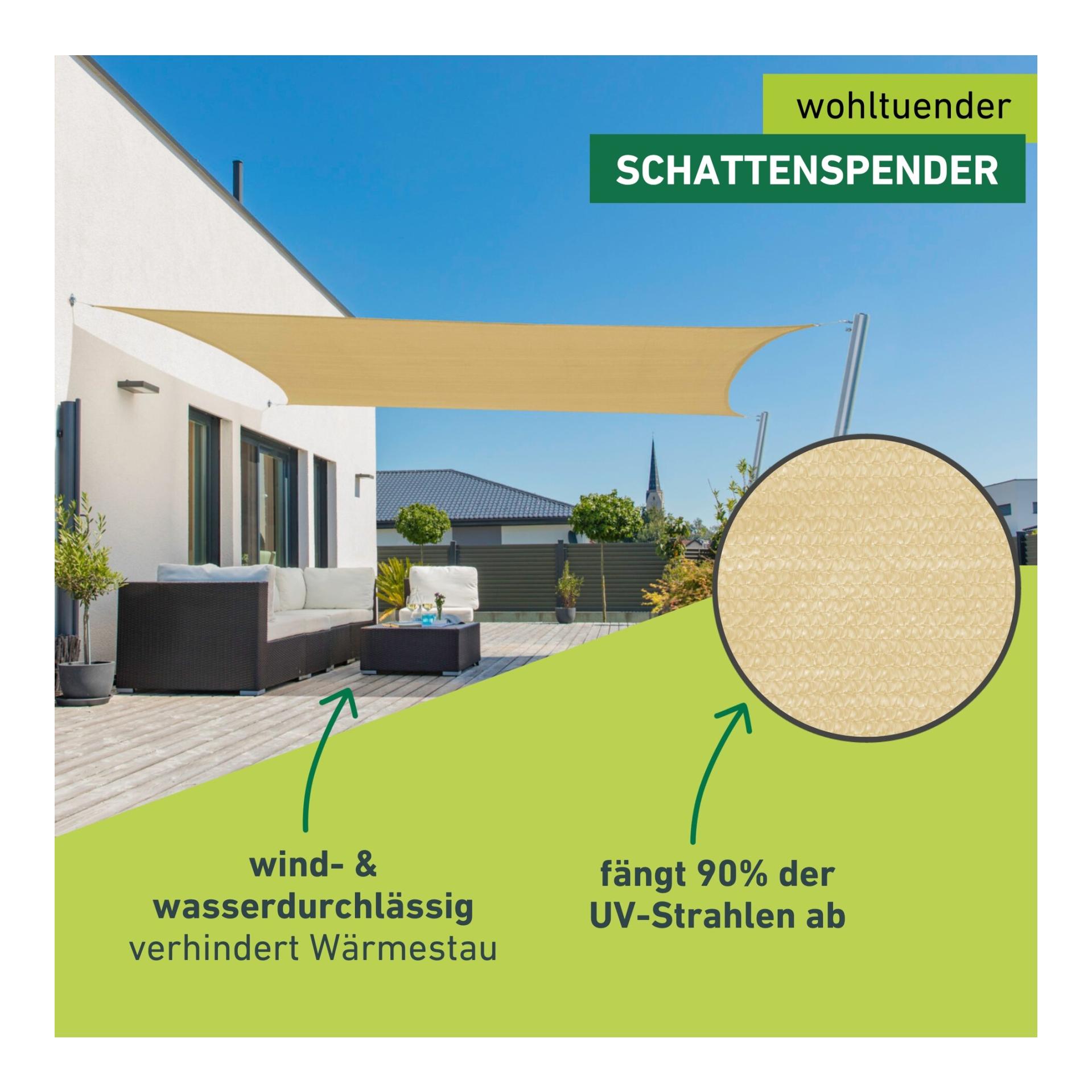 Windhager Sonnensegel Capri - Rechteck